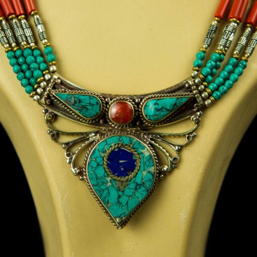 Tribal Pakistan necklace with matching bracelet and earrings ...